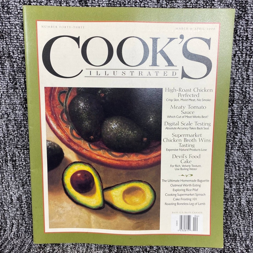 Vintage Cooks Illustrated Magazine March April 2000 Number 43 Recipes
